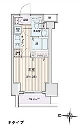 エスティメゾン錦糸町2 1Kの間取図画像