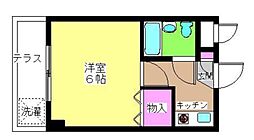 東京メトロ東西線 南行徳駅 徒歩5分の賃貸マンション 1階1Kの間取り