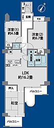 ライオンズガーデン東大宮弐番館 3LDKの間取図画像