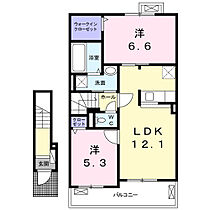 グランツII　（奈良市） 207 ｜ 奈良県奈良市杏町58-2（賃貸アパート2LDK・2階・58.99㎡） その2