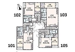 Lila城野 1LDKの間取図画像