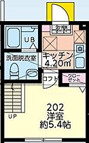 ミ・カーサ横浜立場 202 ｜ 神奈川県横浜市泉区中田北2丁目19-44（賃貸アパート1K・2階・19.55㎡） その2