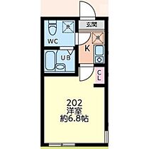 アグレット弘明寺 202 ｜ 神奈川県横浜市南区六ツ川1丁目161-4（賃貸アパート1K・2階・18.60㎡） その2