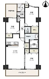 ライフステージ新金岡 3LDKの間取図画像