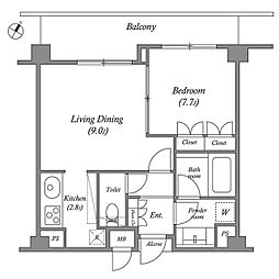 間取図画像 1LDK