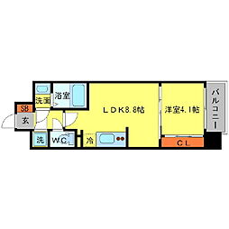 セレニテ本町エコート 1LDKの間取図画像