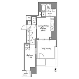 ACPResidence錦糸町 1LDKの間取図画像