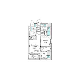 ASMACIMAISON両国1 2LDKの間取図画像