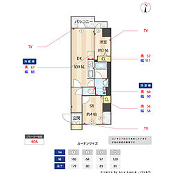 COSMOSGRACIARYogokuResidence 1SLDKの間取図画像