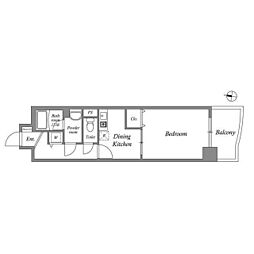 グランシャリオ名駅南 1DKの間取図画像
