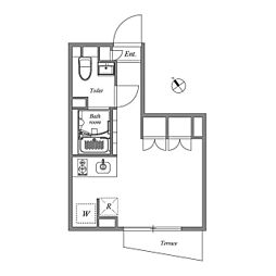ASTILE用賀2 ワンルームの間取図画像