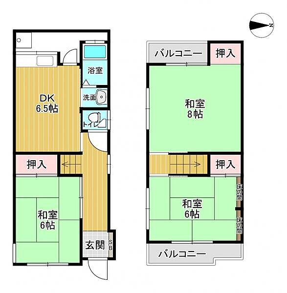 間取りを拡大表示