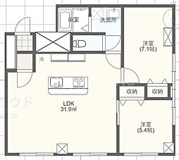 間取図画像 2LDK