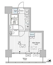 千葉県市川市市川１丁目26-3（賃貸マンション1DK・4階・30.94㎡） その2