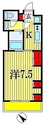 リブリ・アミティエ 1Kの間取図画像