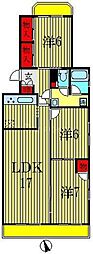 アイエムハイツ東中山 3LDKの間取図画像