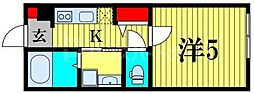 plumas北方 1Kの間取図画像