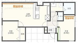 シティークレスト船橋 2LDKの間取図画像