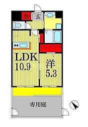 LUMIERE 1LDKの間取図画像