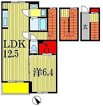 千葉県市川市二俣１丁目7-4（賃貸アパート1LDK・3階・54.16㎡） その2