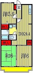 ゴールデンタウン岡崎 3DKの間取図画像