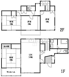 市川市柏井町貸し戸建 2階4LDKの間取り