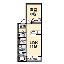 岡山県岡山市中区国富3丁目（賃貸アパート1LDK・1階・40.68㎡） その2