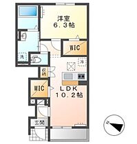 岡山県岡山市北区庭瀬（賃貸アパート1LDK・1階・46.00㎡） その2