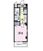 岡山県岡山市北区駅前町2丁目（賃貸マンション1K・3階・28.06㎡） その2