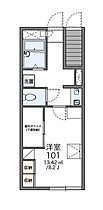 岡山県岡山市北区下中野（賃貸アパート1K・1階・23.74㎡） その2