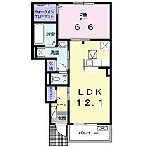 岡山県岡山市中区四御神（賃貸アパート1LDK・1階・48.35㎡） その2