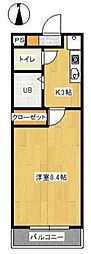 グリーンハイツ 1Kの間取図画像