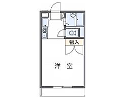 レオーネ竜之口 1Kの間取図画像