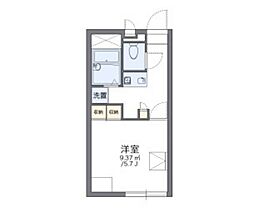 レオパレス浜野二丁目 1Kの間取図画像