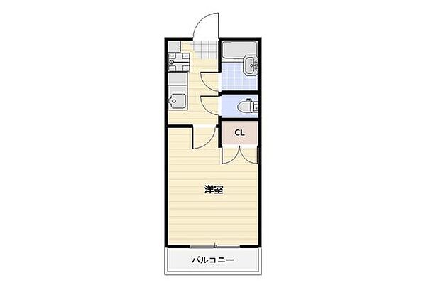 岡山県岡山市北区十日市東町(賃貸マンション1K・2階・19.18㎡)の写真 その2