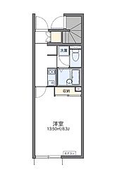 レオネクストガルデン青江 1Kの間取図画像