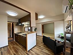 JR宇野線 大元駅 徒歩16分の賃貸マンション 4階2LDKのリビング/ダイニング