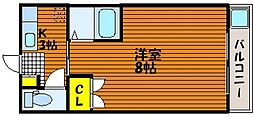 ラ・パルテール豊浜壱番館 1Kの間取図画像