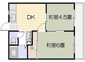 岡山県岡山市北区神田町1丁目（賃貸マンション2DK・1階・36.42㎡） その2