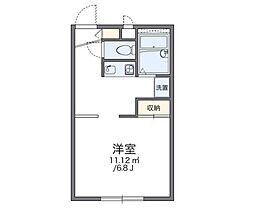 レオパレスエトワール中庄 1Kの間取図画像