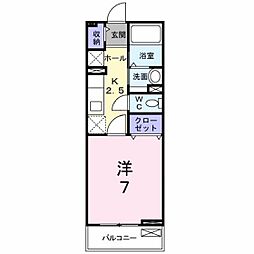 間取図画像 1K