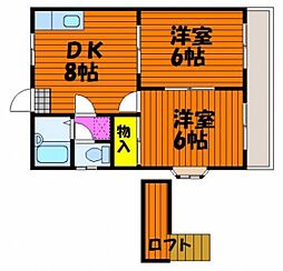 間取図画像 2DK