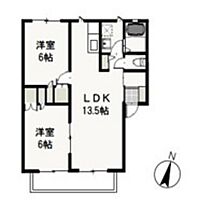 岡山県岡山市北区平野（賃貸アパート2LDK・2階・54.65㎡） その2