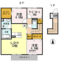 間取図画像 2SLDK