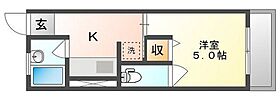 岡山県岡山市北区三野3丁目（賃貸マンション1K・1階・22.00㎡） その2