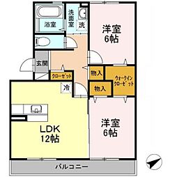 間取図画像 2LDK