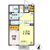 岡山県岡山市東区瀬戸町下（賃貸アパート1LDK・2階・33.39㎡） その2