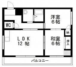 ステイ-1伊福町 2LDKの間取図画像