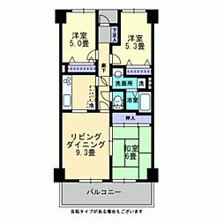 サーパス後楽園 3LDKの間取図画像