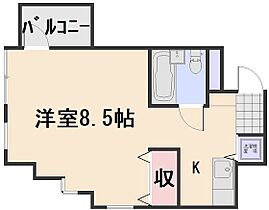 岡山県岡山市北区南中央町（賃貸マンション1K・4階・25.00㎡） その2